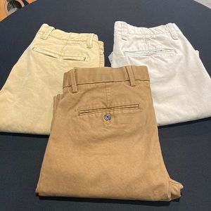 Three pairs of Gap khakis - size 28x30 Slim